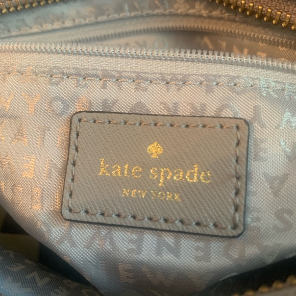 Kate Spade Mini Hadley Starbright Owl Tote Crossbody Saffiano Leather Gray - Picture 7 of 10